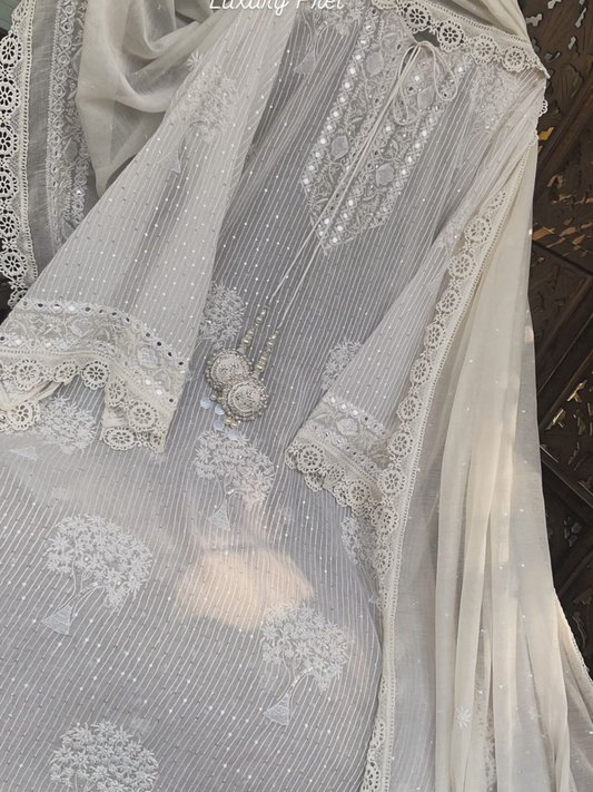 Festive Mulmul Chanderi Set