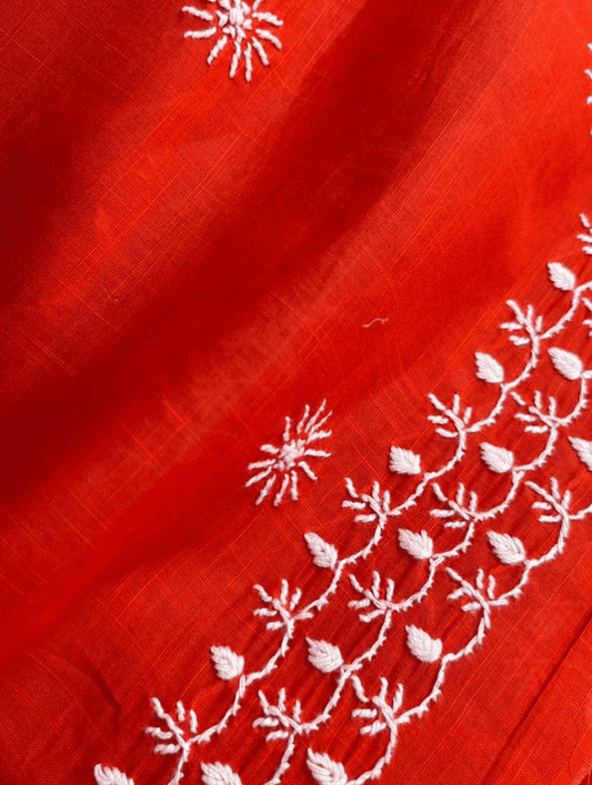 Classic Cotton Voile Chikankari Kurta