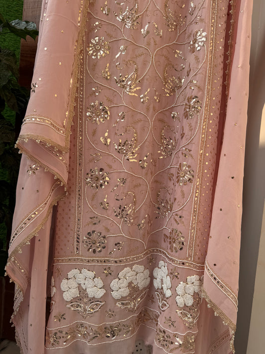 Kurta set with Mukaish and Kaamdani work