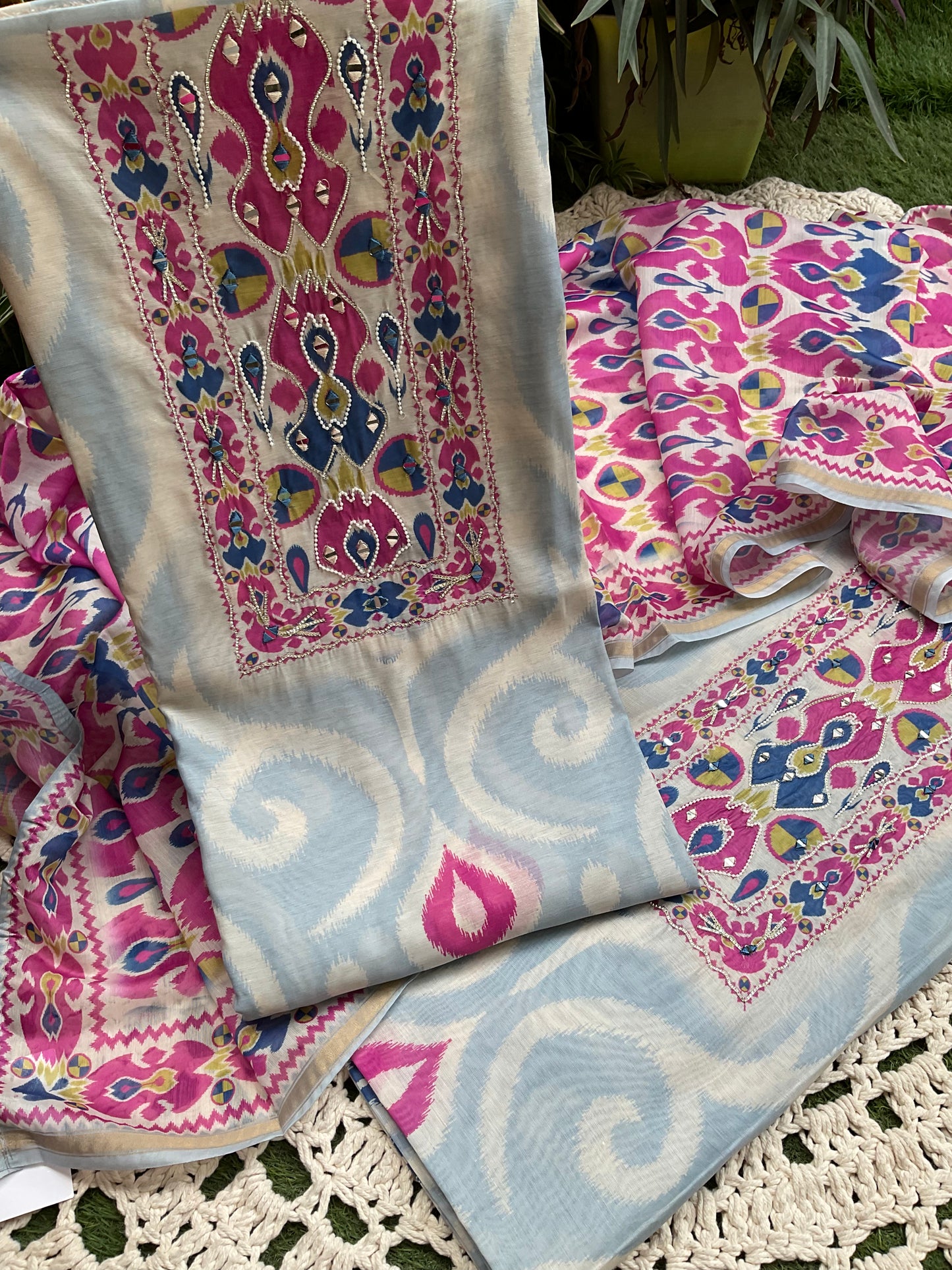 Lawn Cotton Suit Set (Set of 3) (Unstitched)