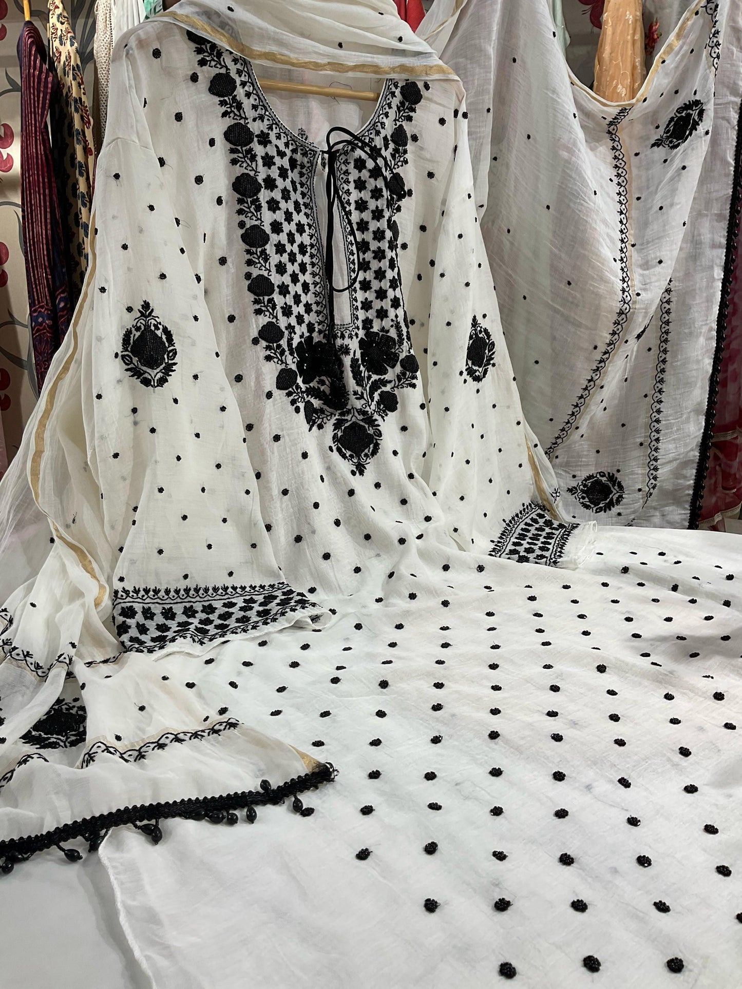 Soft Mulmul Kurta and Dupatta