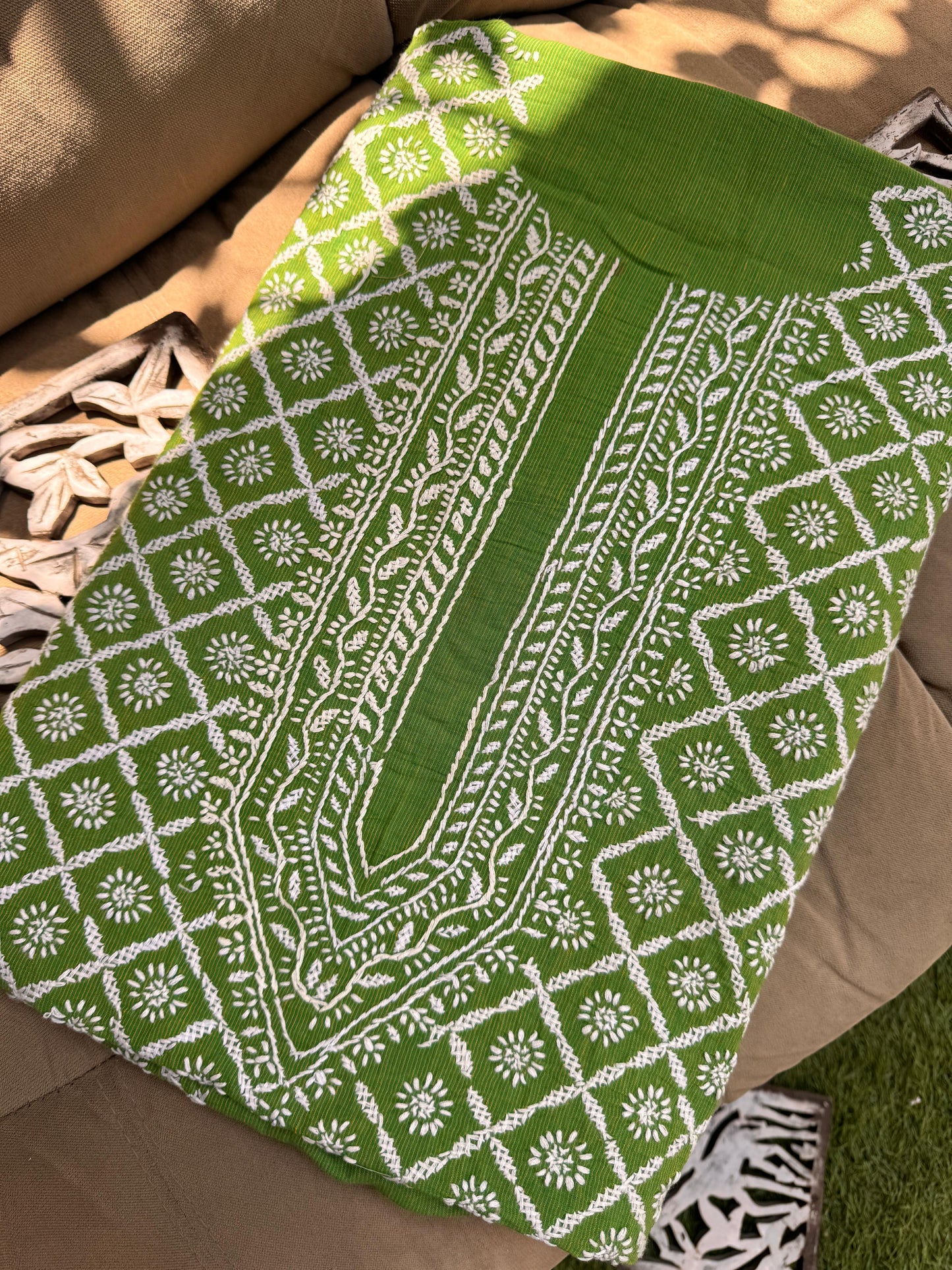Cotton Kurta with Chikankri Work