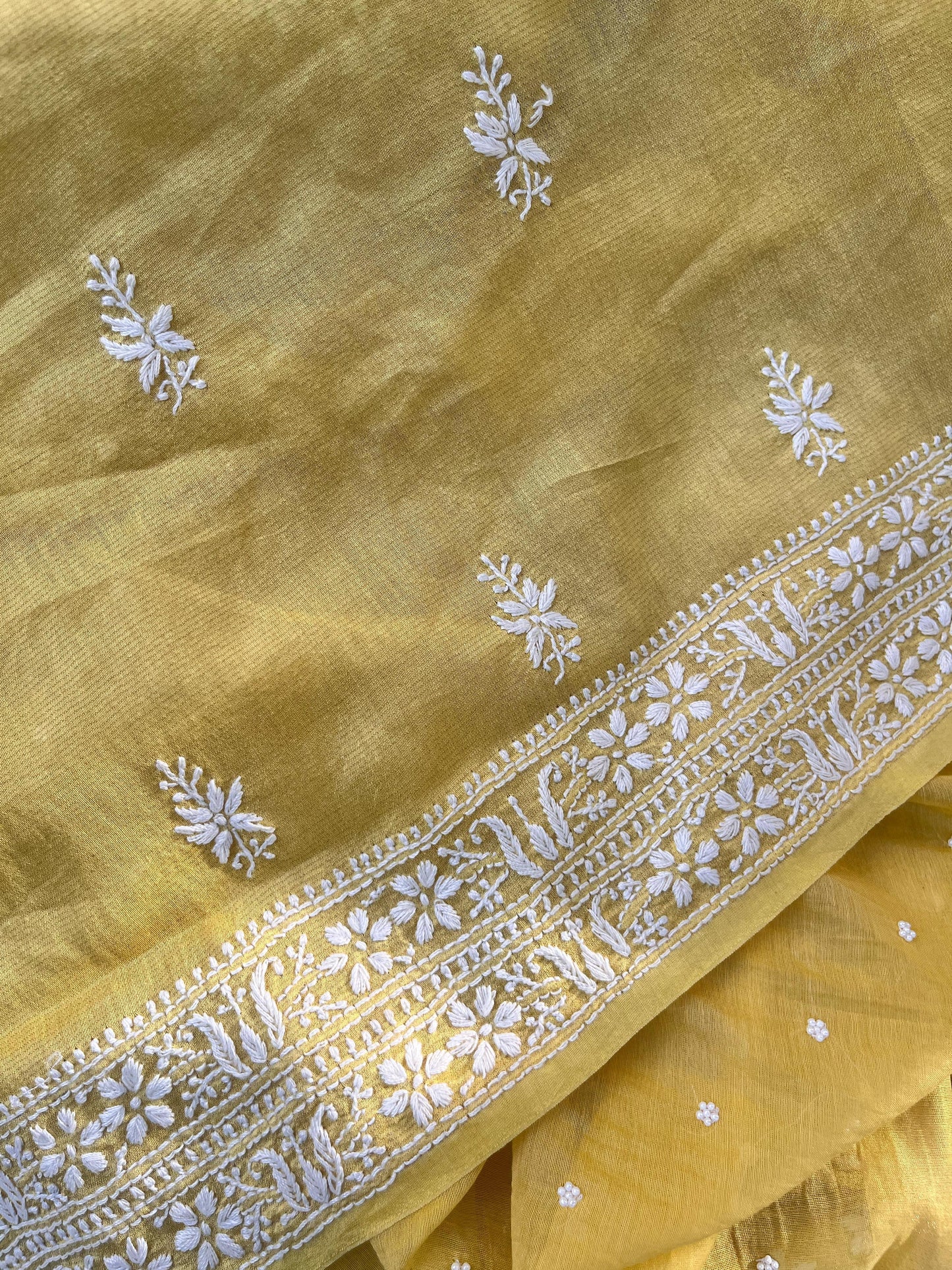 Tissue Unstitch Kurta Dupatta
