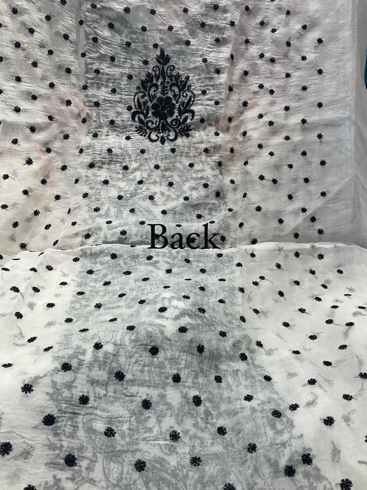 Peacock Elegance – Silk Organza Kurta & Dupatta Set