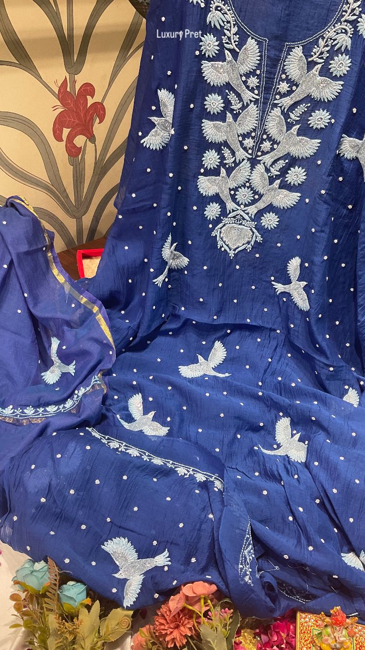 Pure Mulmul Kurta & Dupatta