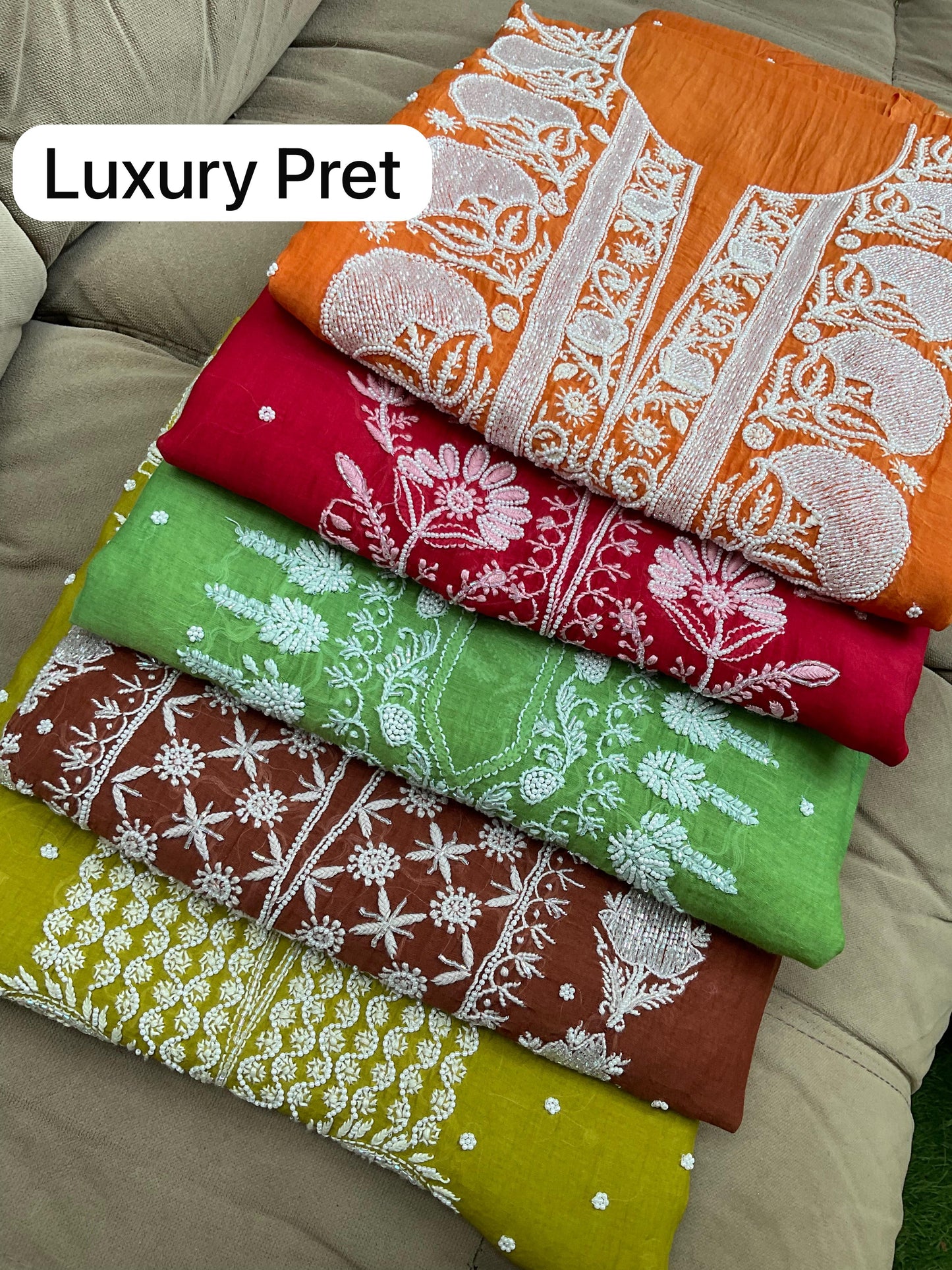 Mulmul Kurta Dupatta Set with Cotton Bottom