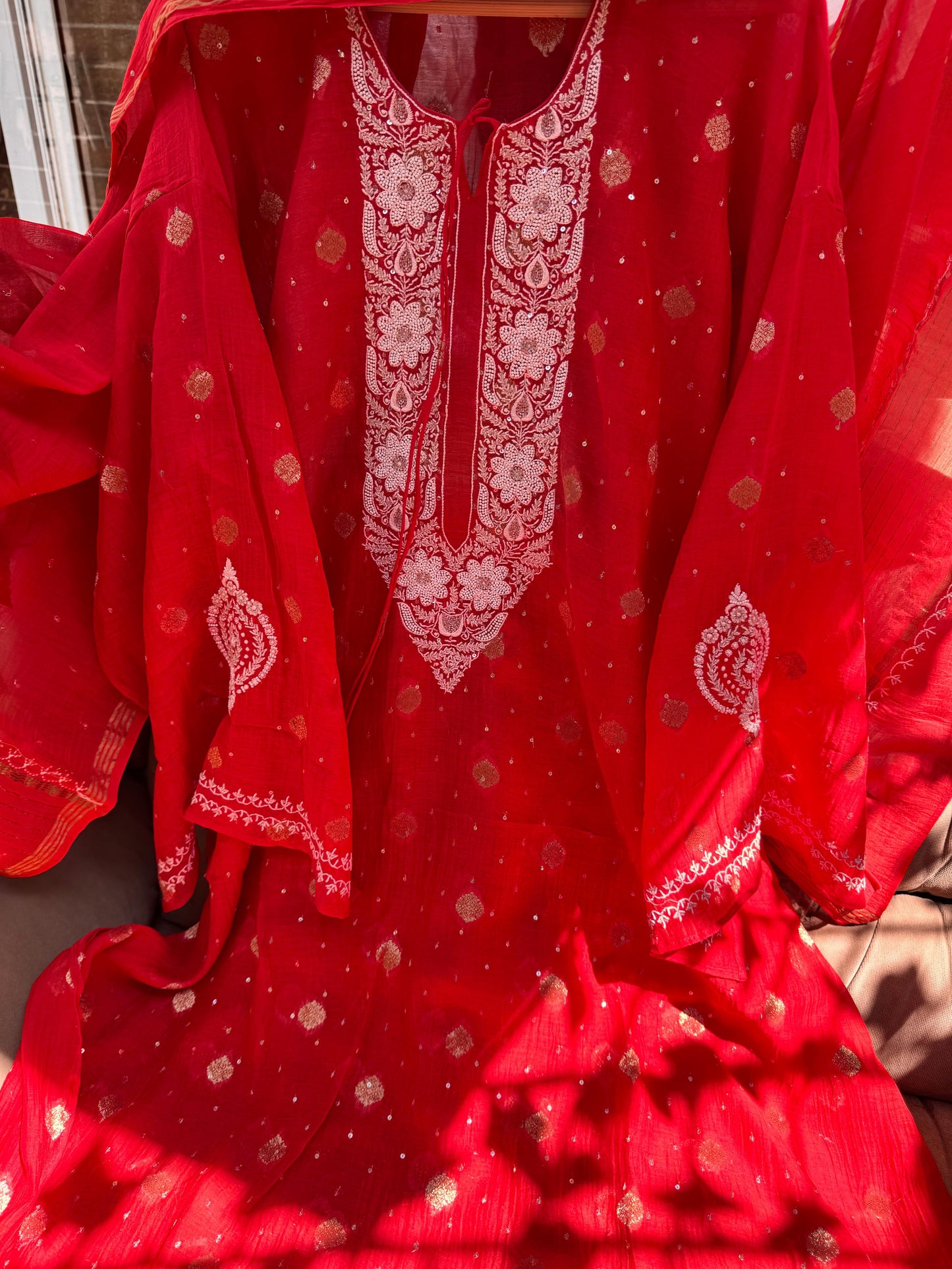 Chikankari Embroidery Kurta Suit Set
