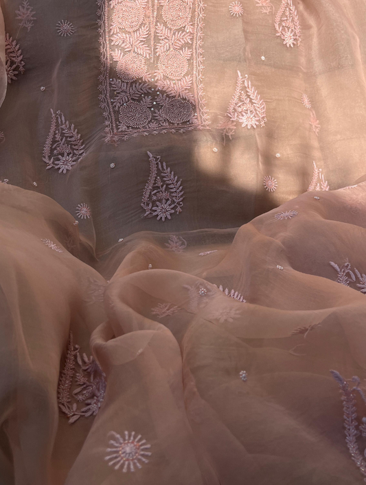 Pure Silk Organza Unstitched Elegance