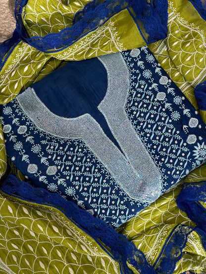 Luxe Mulmul Chikankari Set