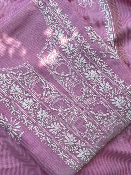 Ensemble Pur Chikankari Maheshwari