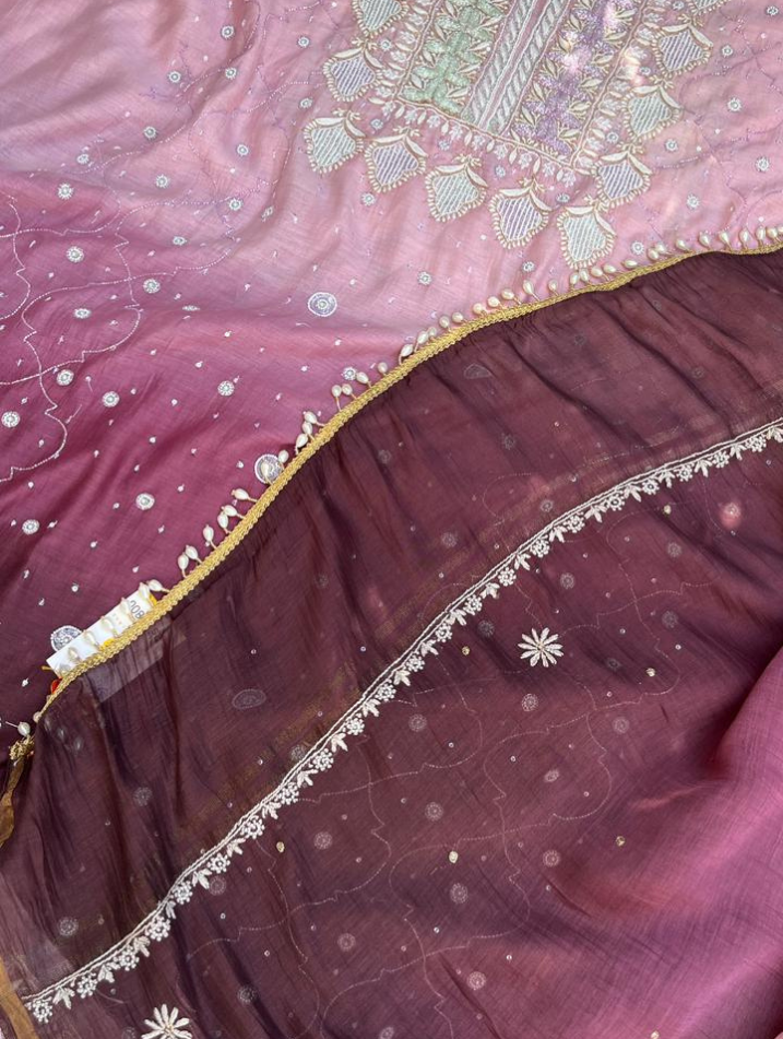 Pure Mulmul Chikankari Ensemble