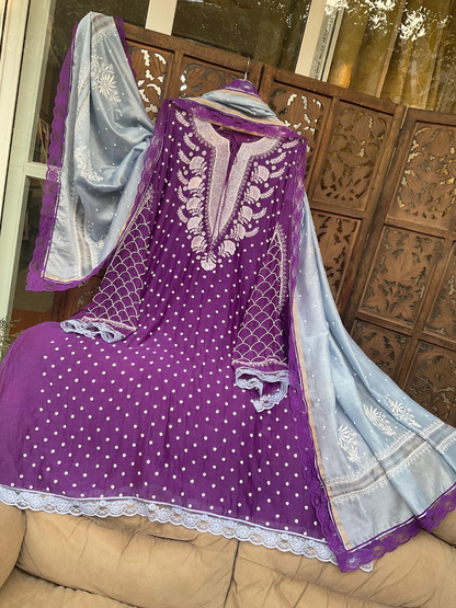 Ensemble Kurta Dupatta en mulmul