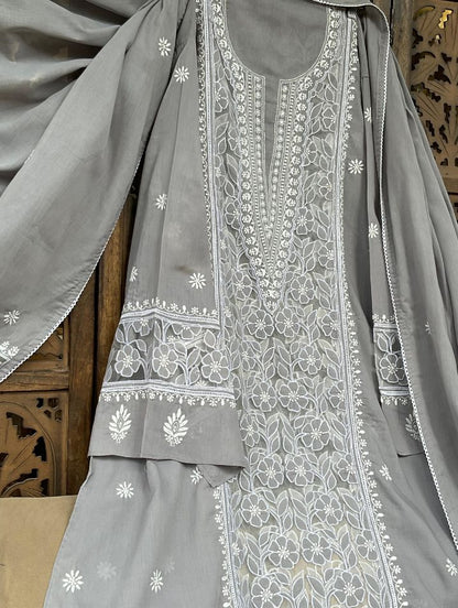Ensemble kurta et dupatta élégant en mulmul