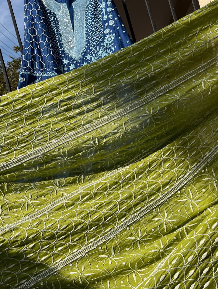 Luxe Mulmul Chikankari Set