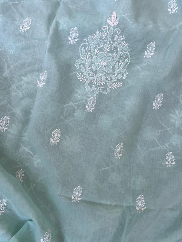 Kurta Chikankari en voile de coton élégant