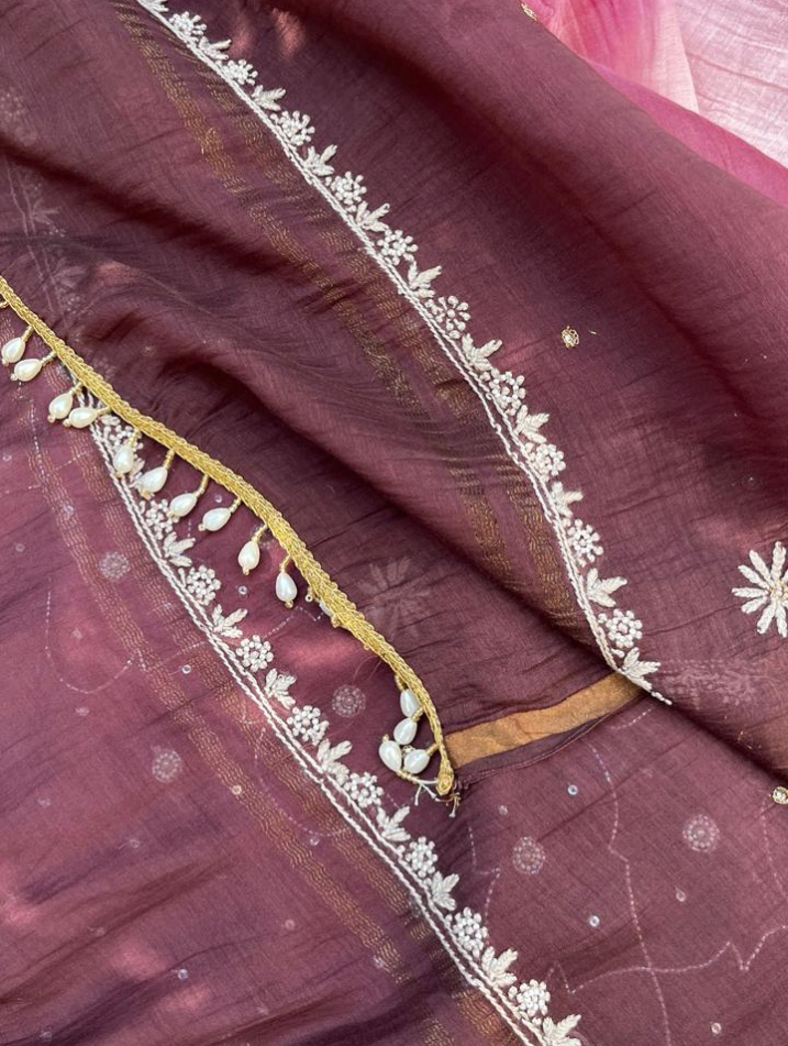 Pure Mulmul Chikankari Ensemble