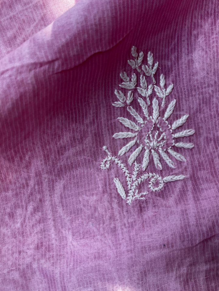 Ensemble Pur Chikankari Maheshwari