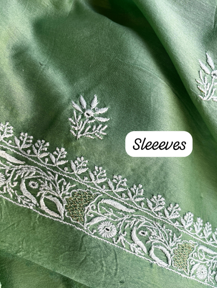 Ensemble Chikankari Pur Chanderi