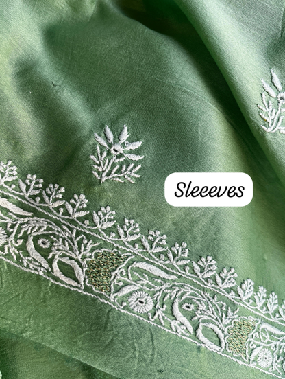 Ensemble Chikankari Pur Chanderi