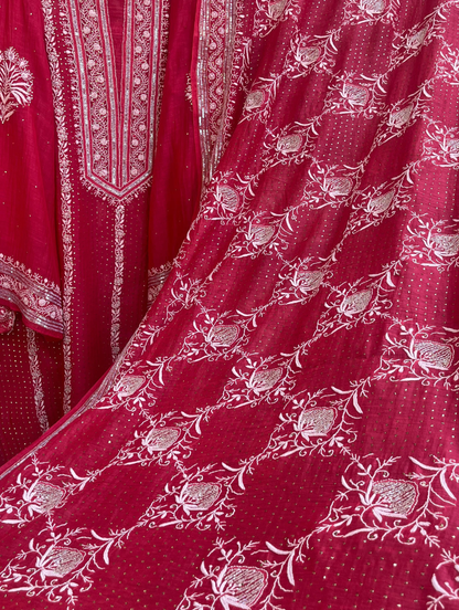 Pure Mulmul Chikankari Ensemble