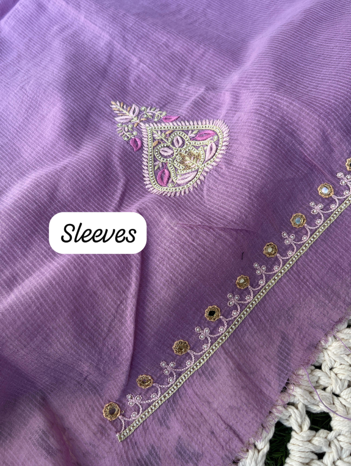 Ensemble artisanal Mulmul Maheshwari