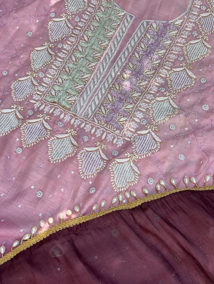 Pure Mulmul Chikankari Ensemble