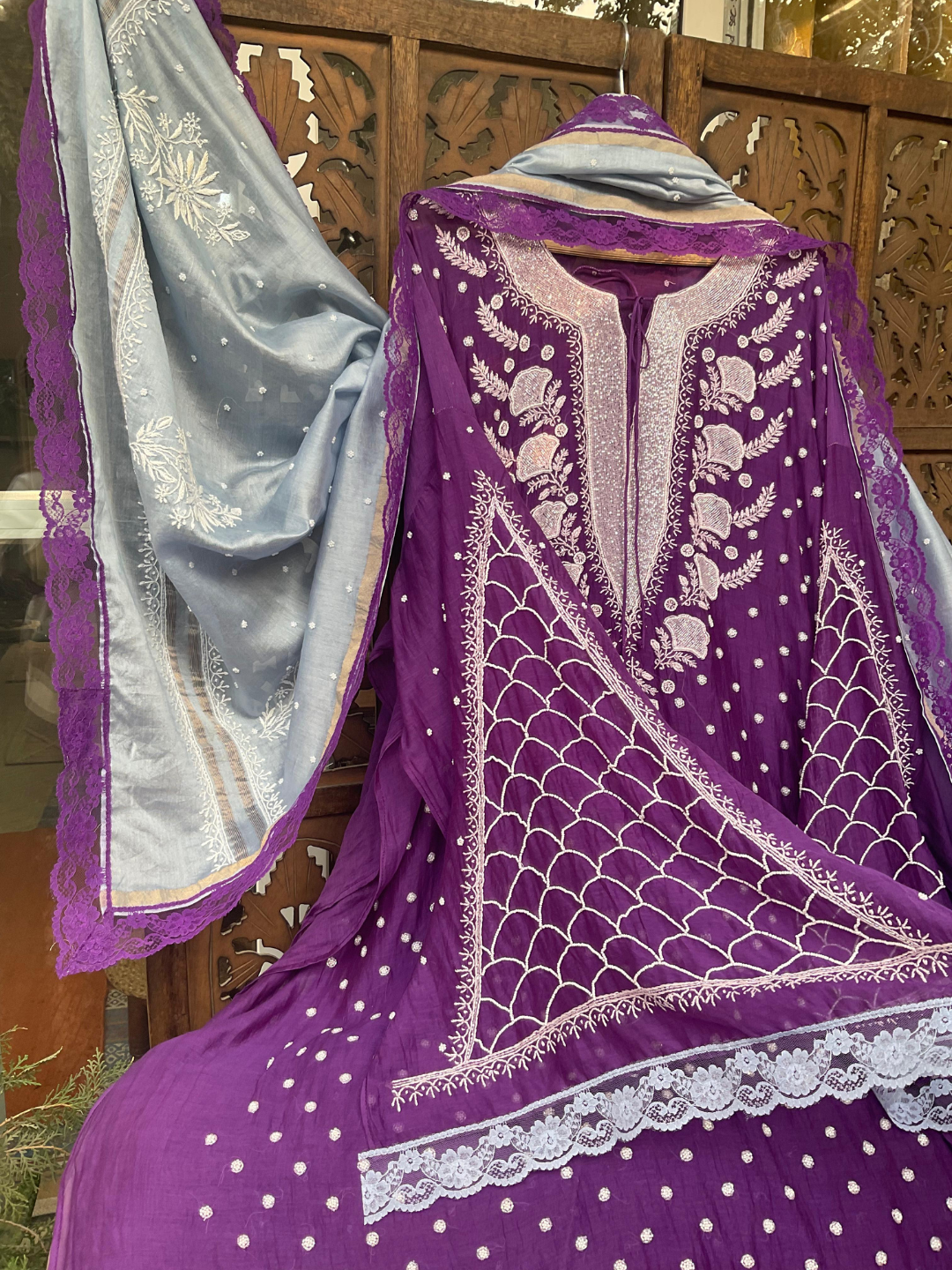 Ensemble Kurta Dupatta en mulmul