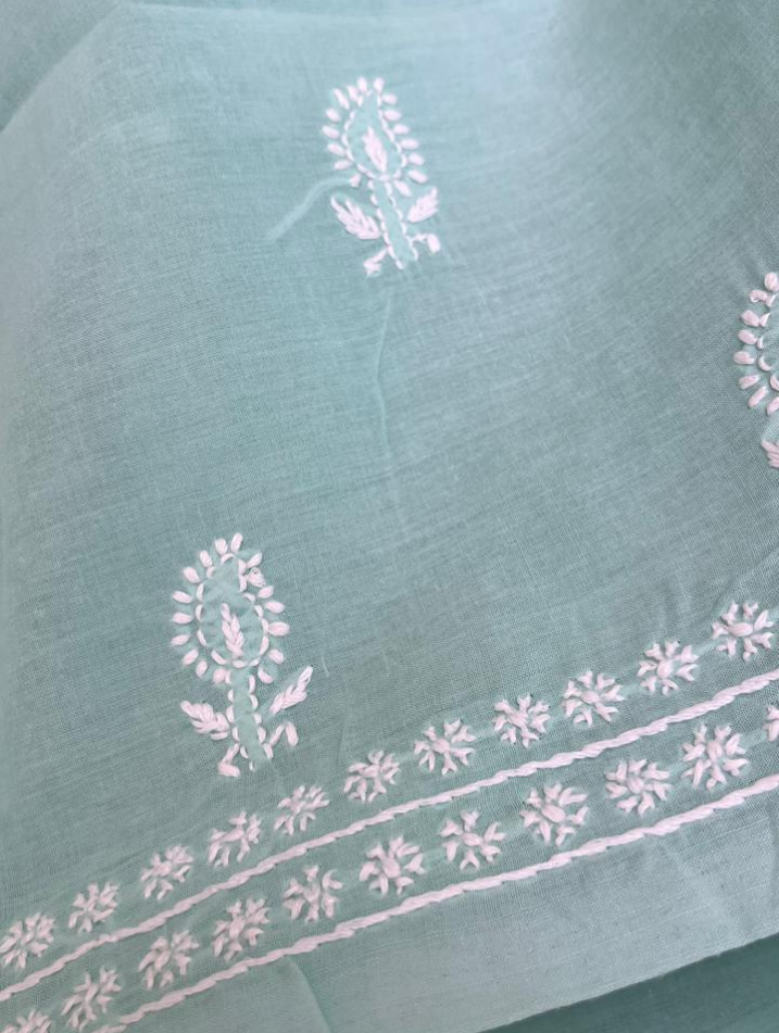 Kurta Chikankari en voile de coton élégant