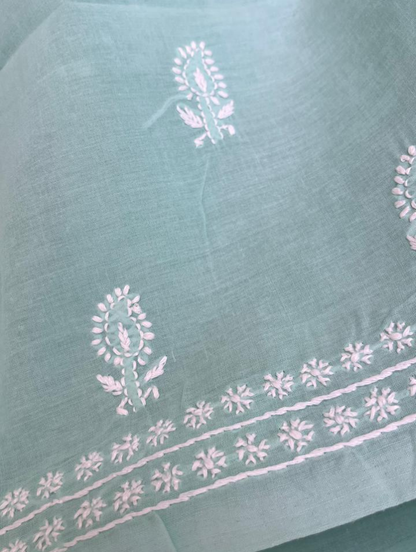 Kurta Chikankari en voile de coton élégant