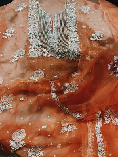 Pure Mulmul Chikankari Ensemble