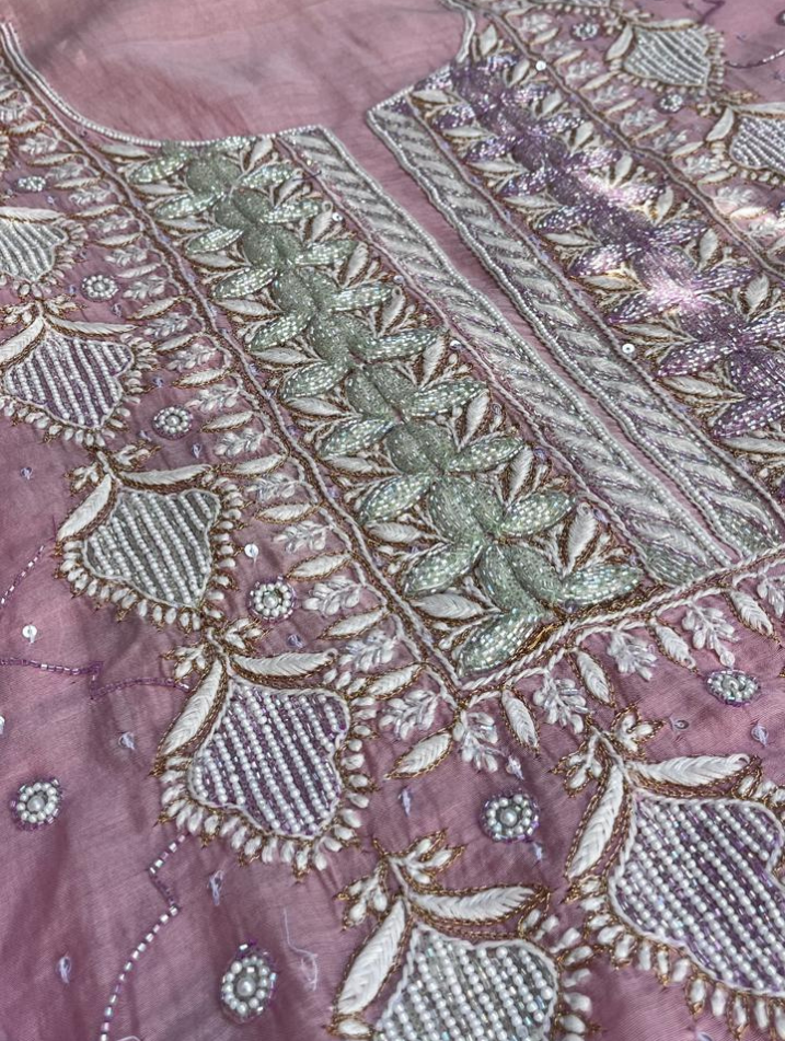 Pure Mulmul Chikankari Ensemble