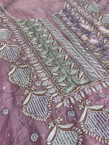 Pure Mulmul Chikankari Ensemble