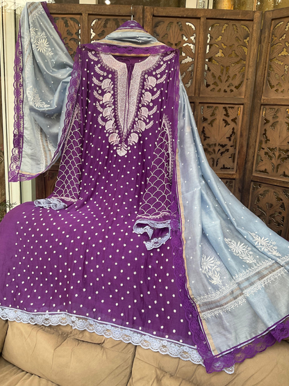 Ensemble Kurta Dupatta en mulmul