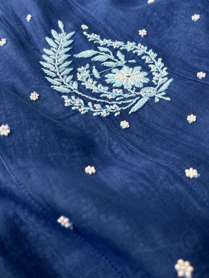 Luxe Mulmul Chikankari Set