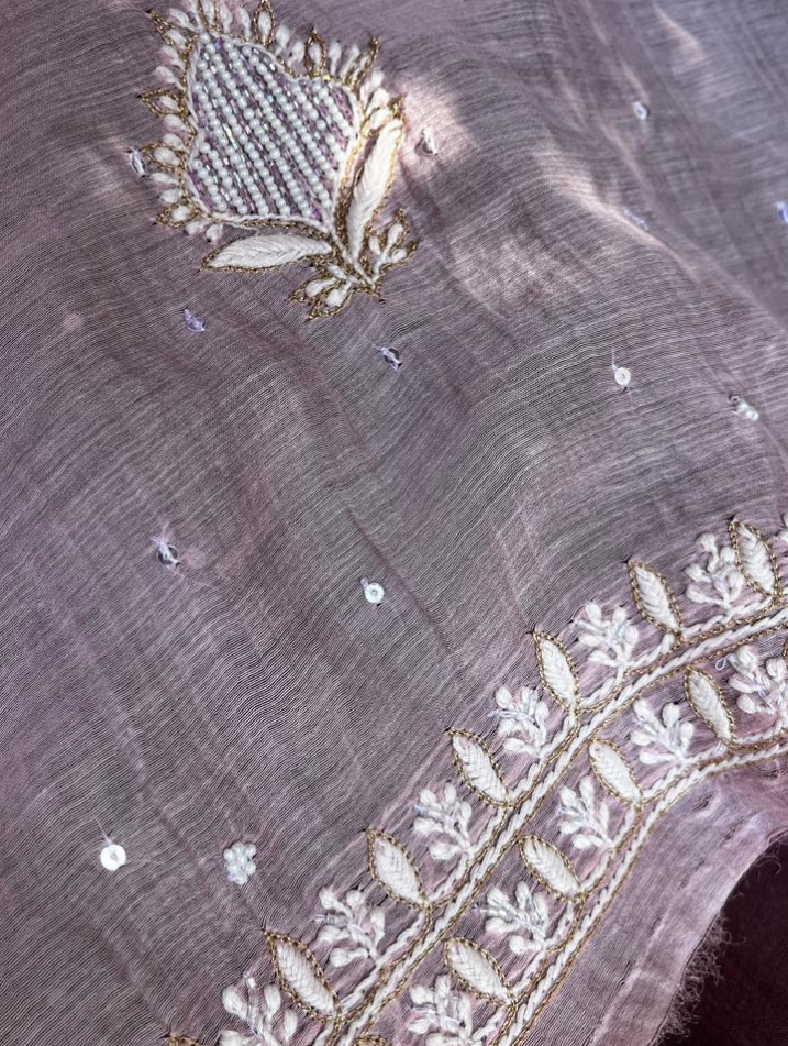 Pure Mulmul Chikankari Ensemble