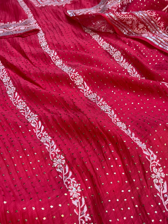 Pure Mulmul Chikankari Ensemble