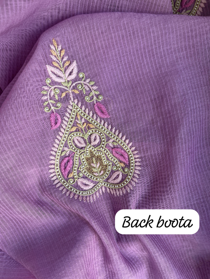 Ensemble artisanal Mulmul Maheshwari