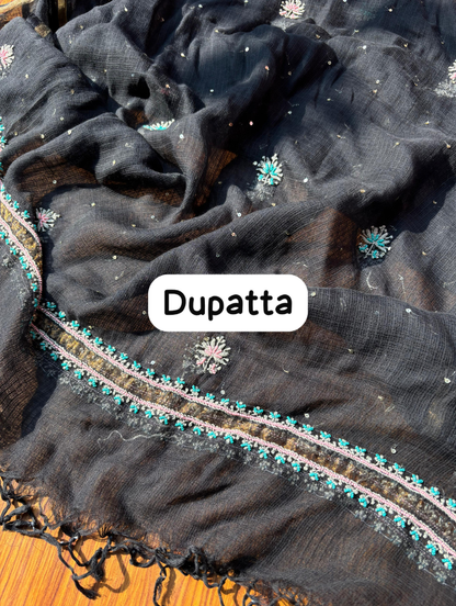 Ensemble Kurta Kota non cousu élégant