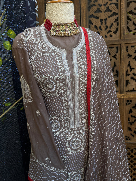 Mulmul Kurta and Dupatta set