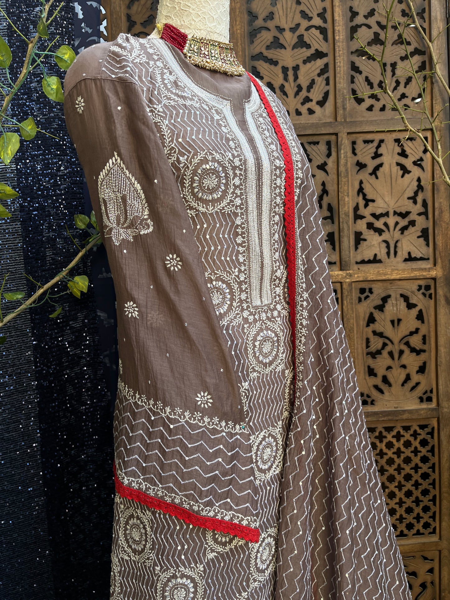 Mulmul Kurta and Dupatta set