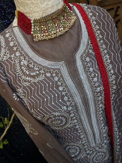 Mulmul Kurta and Dupatta set