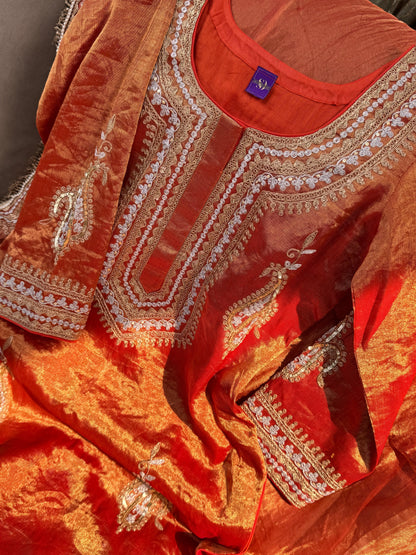 Pure Tissue Kurta Suit Set