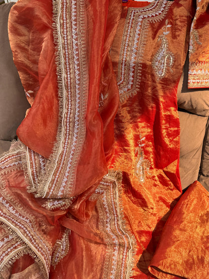 Pure Tissue Kurta Suit Set