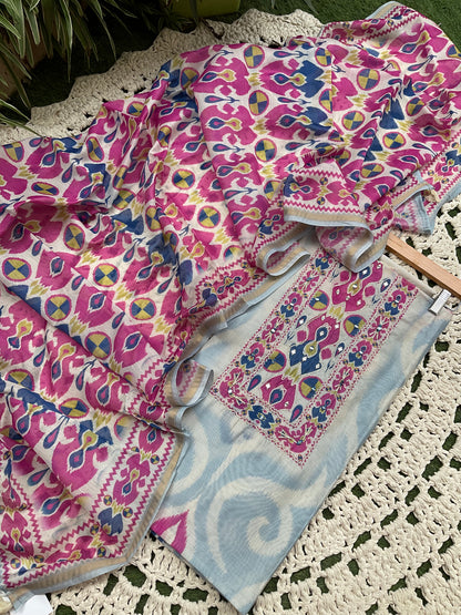 Lawn Cotton Suit Set (Set of 3) (Unstitched)