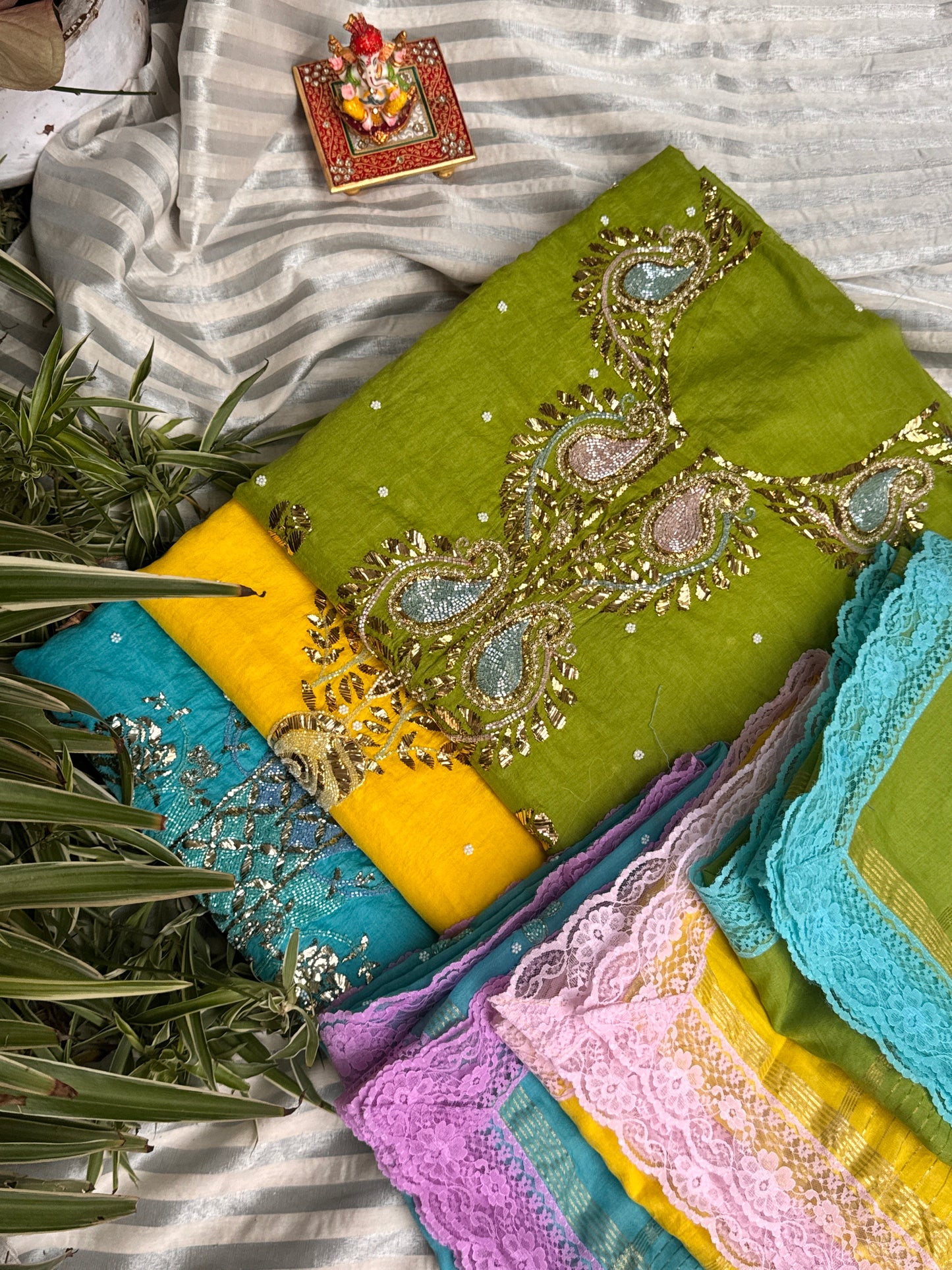 Mulmul Chanderi Kurta and Dupatta Set