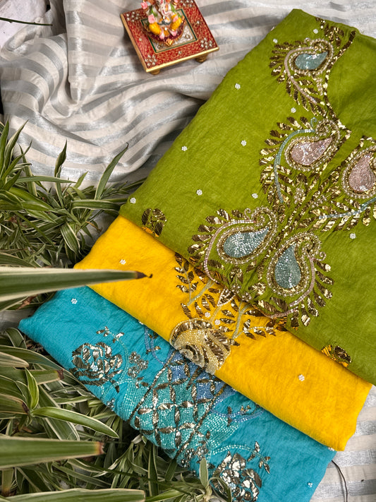 Mulmul Chanderi Kurta and Dupatta Set