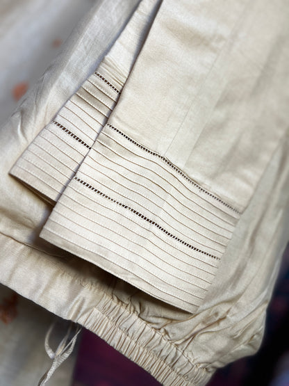 A Line Suit with Organza Dupatta