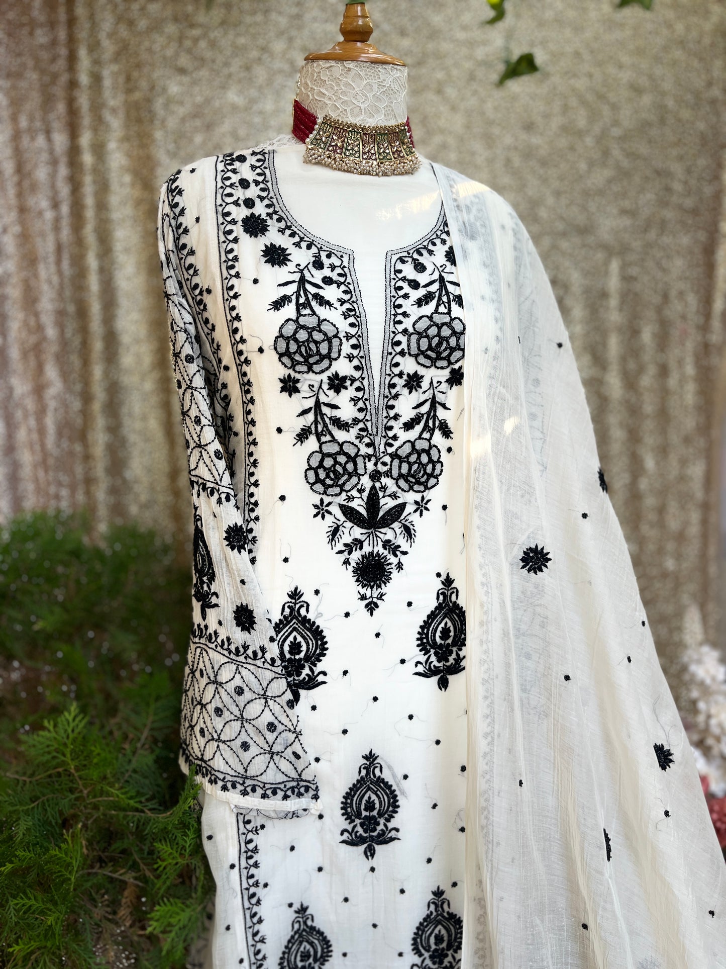 Black Rose Anarkali — Timeless Beauty in Every Thread