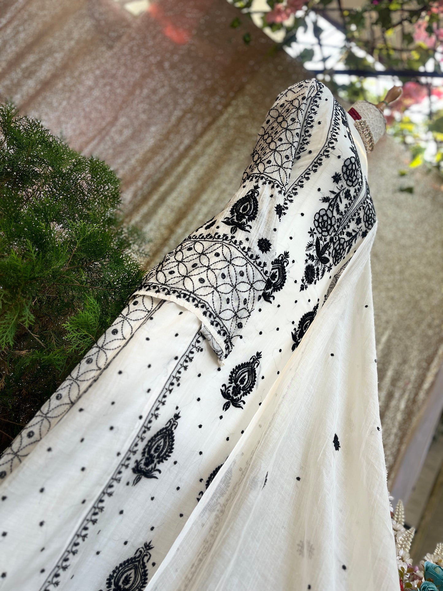 Black Rose Anarkali — Timeless Beauty in Every Thread