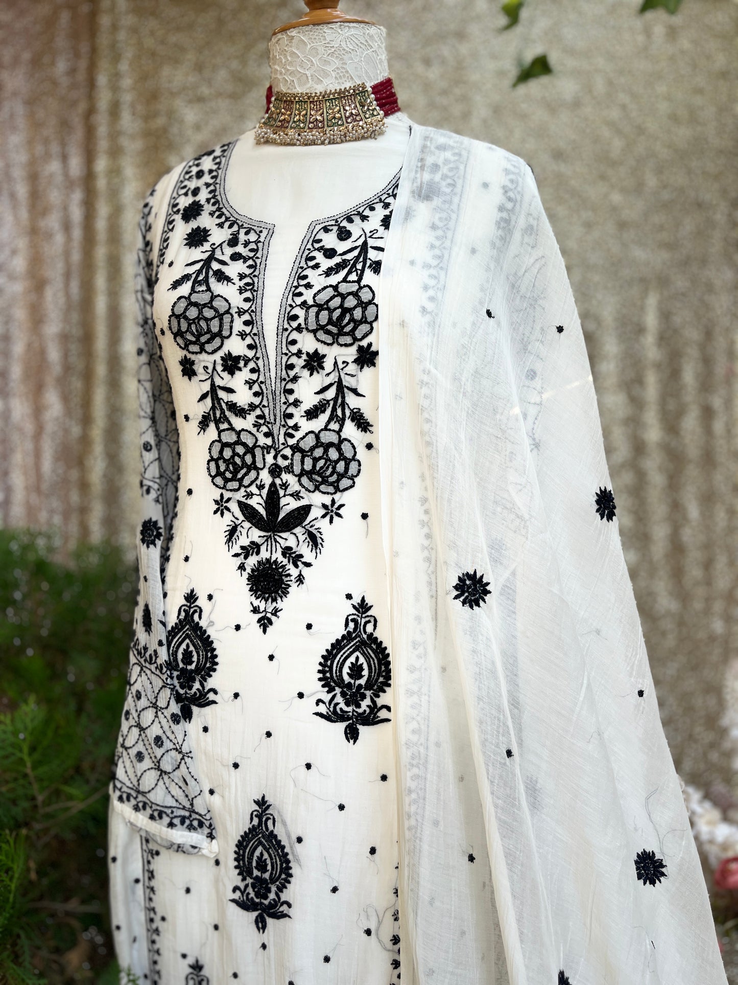 Black Rose Anarkali — Timeless Beauty in Every Thread
